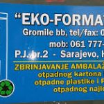EKO FORMA d.o.o. Bugojno P.J. br.2 Sarajevo, Halilovići bb